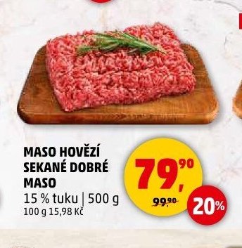 Maso hovězí sekané dobré maso