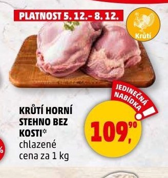 Krůtí horní stehno bez kosti