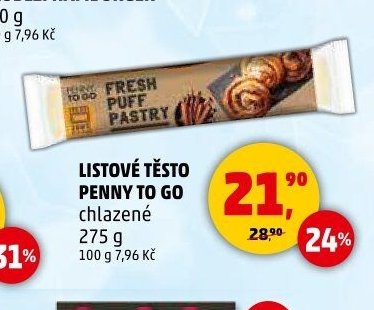 Listové těsto Penny To Go
