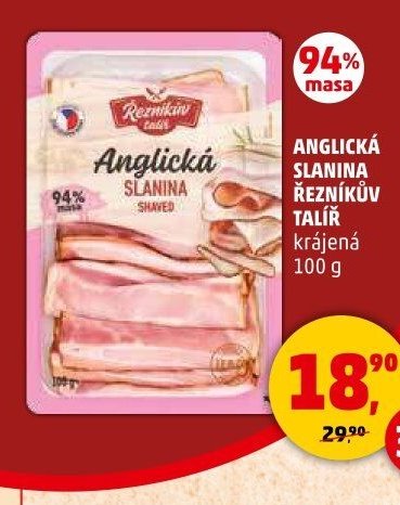 ANGLICKÁ SLANINA ŘEZNÍKŮV TALÍŘ