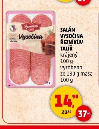 SALÁM VYSOČINA ŘEZNÍKŮV TALÍŘ