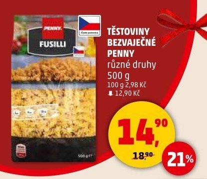 Těstoviny bezvaječné Penny