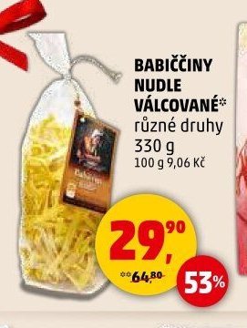 Babiččiny nudle válcované