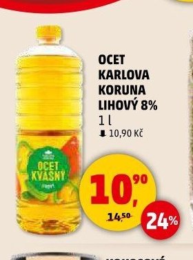 Ocet Karlova Koruna lihový 8%