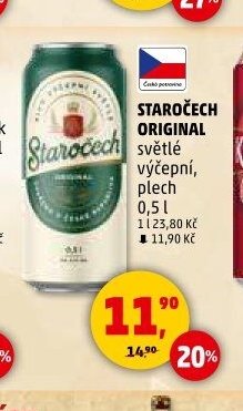 Staročech Original světlý výčepní plech