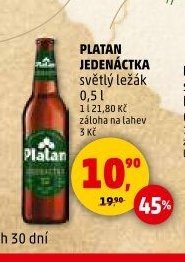 Platan jedenáctka světlý ležák