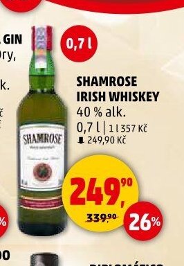 Shamrose Irish Whiskey 0,7 l