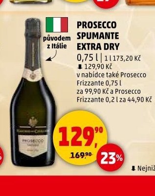 Prosecco Spumante Extra Dry 0,75 l