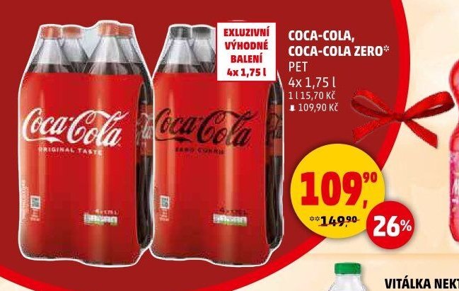 Coca-Cola, Coca-Cola Zero PET 4x 1,75l