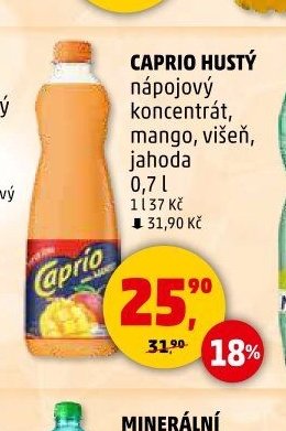 Caprio hustý nápojový koncentrát 0,7l