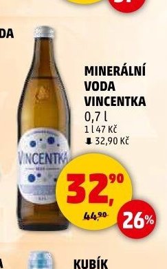 Minerální voda Vincentka 0,7l