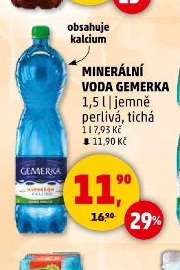 Minerální voda Gemerka 1,5l