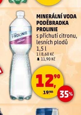 Minerální voda Poděbradka Prolinie 1,5l