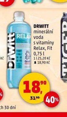 DrWitt minerální voda s vitamíny 0,7l