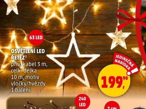 OSVĚTLENÍ LED ŘETĚZ
