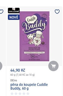 DEins pěna do koupele Cuddle Buddy, 60 g