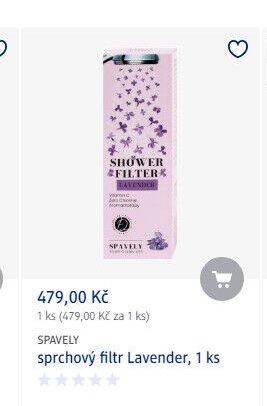SPAVELY sprchový filtr Lavender, 1 ks