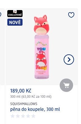 SQUISHMALLOWS pěna do koupele, 300 ml