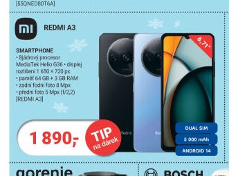 Xiaomi REDMI A3 SMARTPHONE