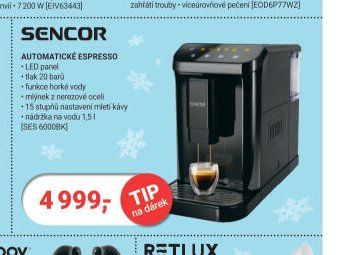 SENCOR AUTOMATICKÉ ESPRESSO