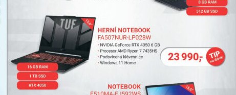 Herní notebook FA507NUR-LP028W