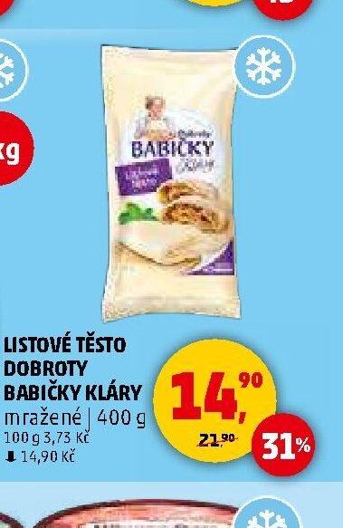 LISTOVÉ TĚSTO DOBROTY BABIČKY KLÁRY