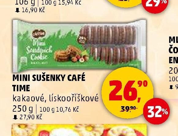 Mini sušenky Café Time