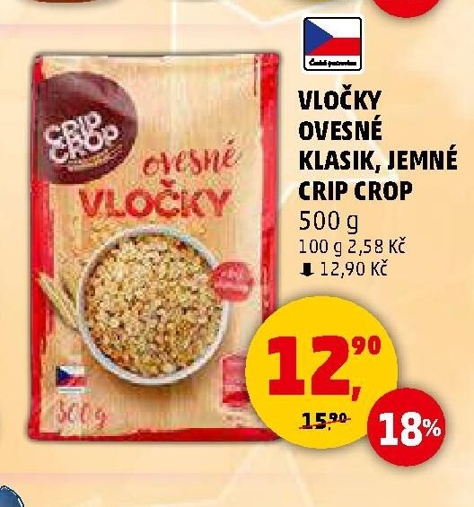 Vločky ovesné Crip Crop