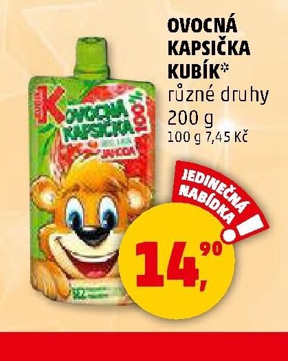 Ovocná kapsička Kubík