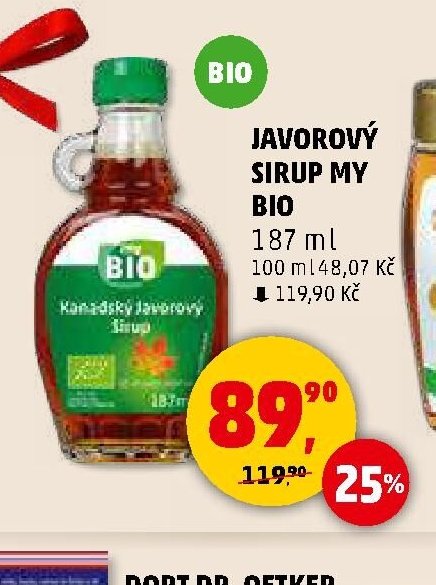 JAVOROVÝ SIRUP MY BIO