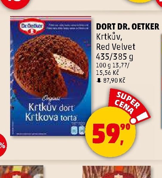 DORT DR. OETKER Krtkův, Red Velvet