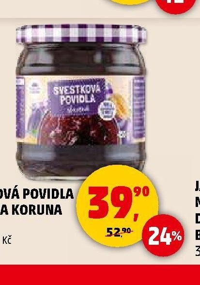 ŠVESTKOVÁ POVIDLA KARLOVA KORUNA