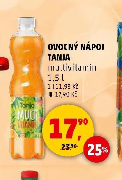 Ovocný nápoj Tanja multivitamin 1,5 l