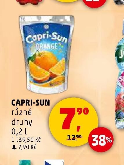 Capri-Sun různé druhy 0,2 l
