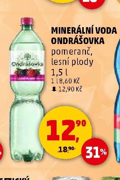 Minerální voda Ondrášovka 1,5 l