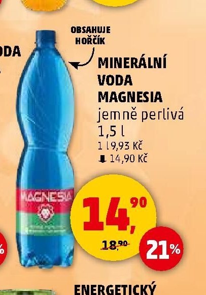Minerální voda Magnesia 1,5 l