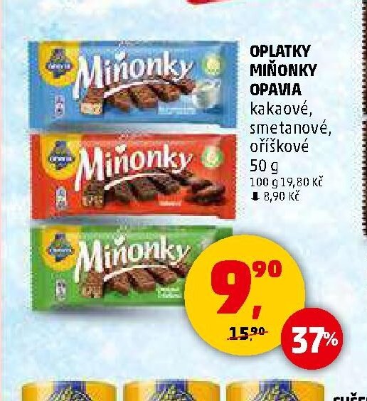 Oplatky Miňonky Opavia