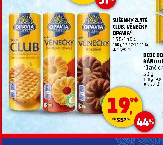 Sušenky Zlaté Club, Věnečky Opavia