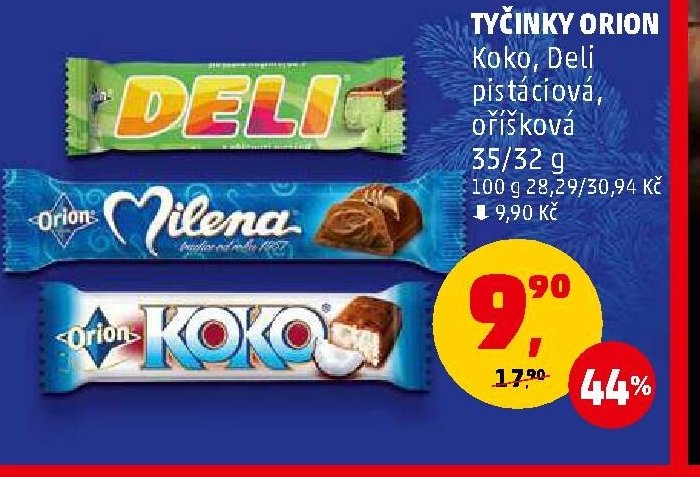 Tyčinky Orion (Delic, Milena, Koko)