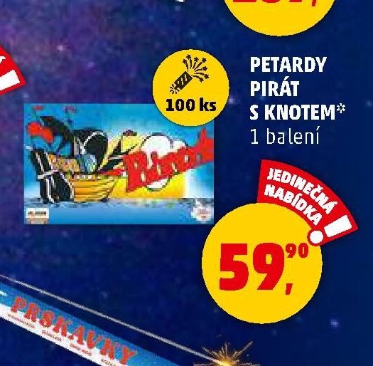 PETARDY PIRÁT S KNOTEM