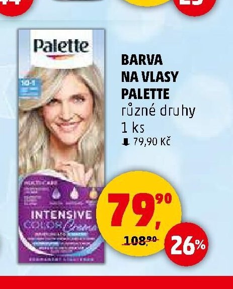 Barva na vlasy Palette