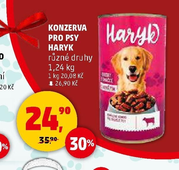Konzerva pro psy Haryk 1,24 kg
