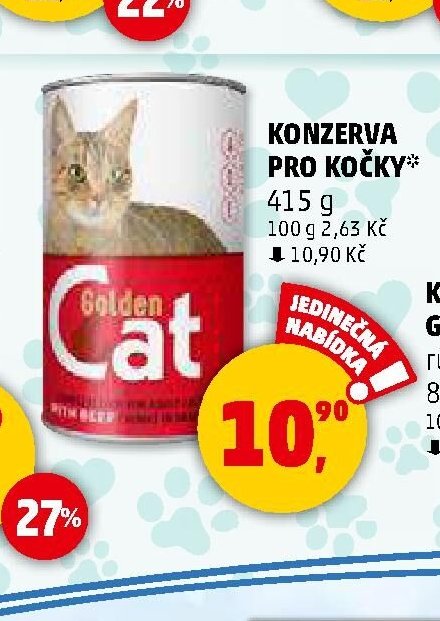 Konzerva pro kočky Golden Cat 415 g