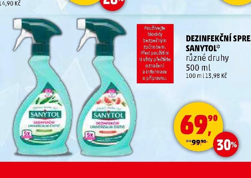 Dezinfekční sprej Sanytol 500 ml