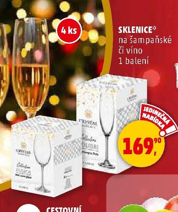 SKLENICE na šampaňské či víno