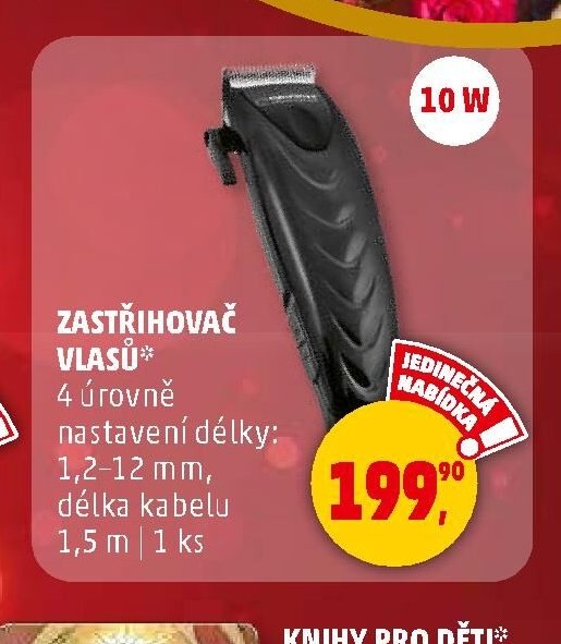 ZASTŘIHOVAČ VLASŮ
