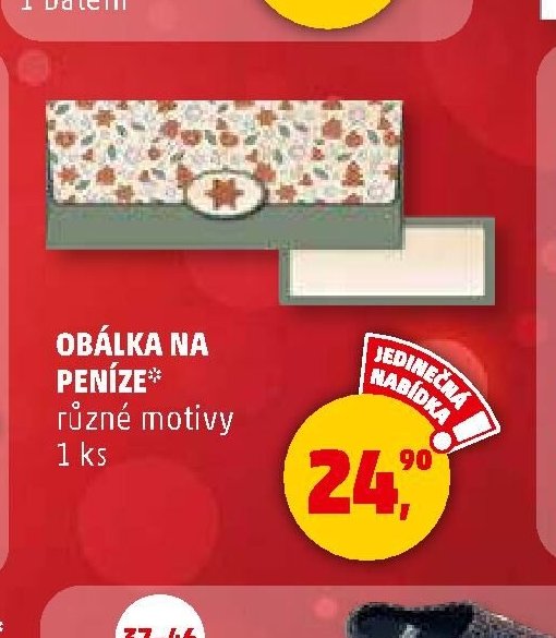 OBÁLKA NA PENÍZE