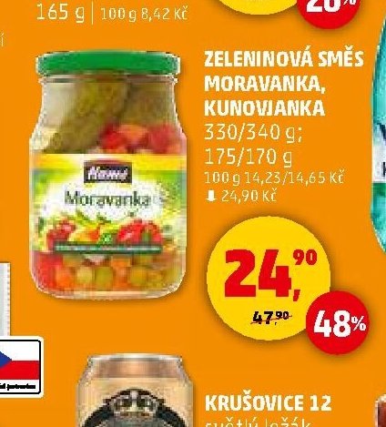 Zeleninová směs Moravanka, Kunovjanka