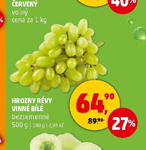 Hrozny révy vinné bílé