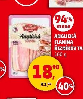 Anglická slanina Řezníkův talíř